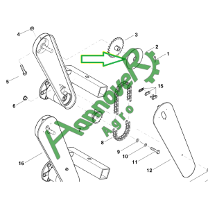 Захисний диск привідного цепу Optima Kverneland AC494900 (АС494900)